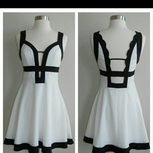 NWT black and white dress